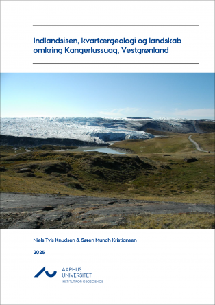 Forside for rapporten med et landskabsfoto fra Grønland med en gletcher på.